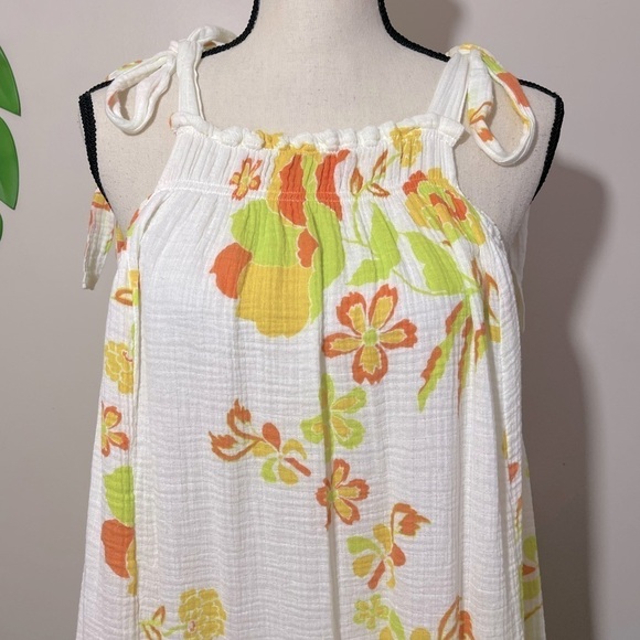 Free People Fleur Printed Tunic Mini Dress in Retro Combo Sz. Small - Picture 10 of 13